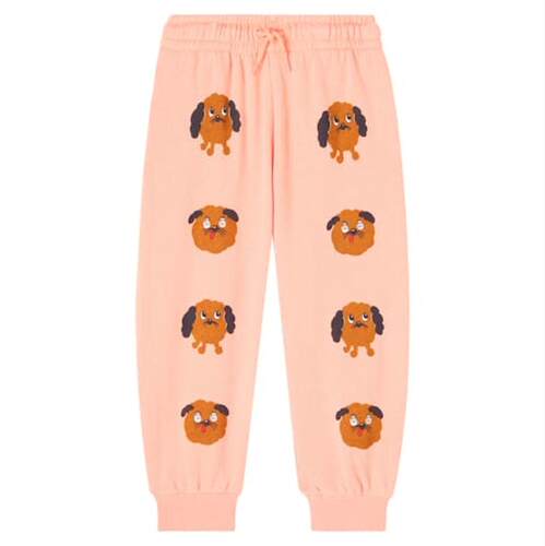 Mini Rodini 中性（儿童） 运动长裤 Doggies 印花棉质运动裤童装