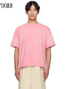 The Elder Statesman 男款粉色 Sunbleached Oversized T 恤 迷衣