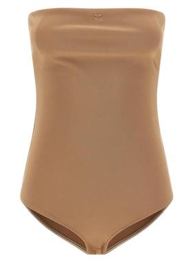 Courrèges 女士 FW25 连体衣 緊身胸衣內衣平紋針織連身衣