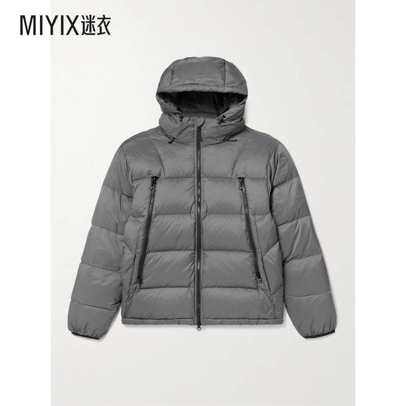 FrizmWORKS 男款Altavia 绗缝尼龙连帽羽绒夹克 迷衣时尚