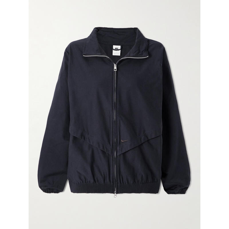 Nike 女士 夹克 Windrunner 刺绣棉混纺斜纹布夹克