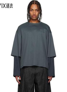 NAMESAKE 男款蓝色 Mayo Oversized Globe Double Sleeve T 恤 迷