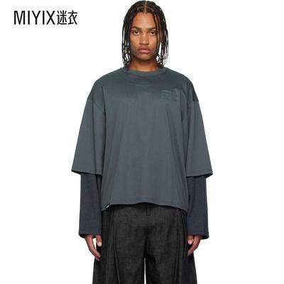 NAMESAKE 男款蓝色 Mayo Oversized Globe Double Sleeve T 恤 迷