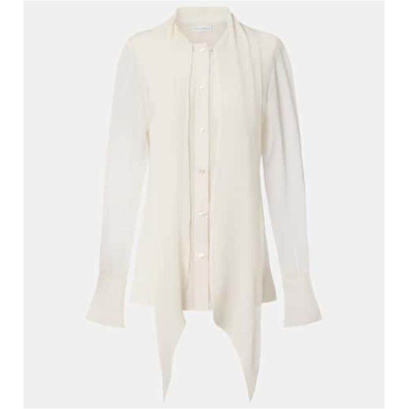 Nina Ricci 莲娜丽姿 女士 上衣 围巾领真丝衫