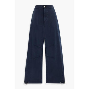 女士 莱赛尔纤维混纺斜纹布锥形长裤 长裤 短款 Reid PAIGE