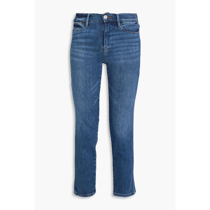 FRAME 女士 牛仔长裤 Le 直筒褪色设计高腰牛仔裤