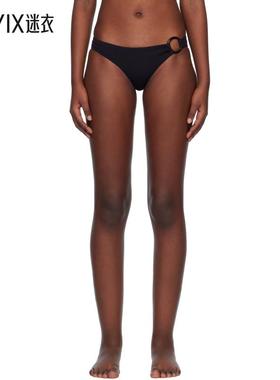 Matteau 女士黑色 Ring 比基尼泳裤 迷衣时尚