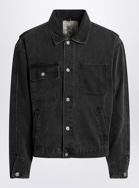Basketcase Gallery 男士 SS25 夹克 黑色水洗牛仔布夹克