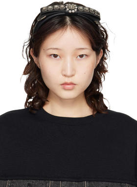 Toga 女士 发箍 黑色 Metal Ribbon