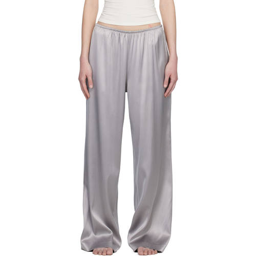 SKIMS 女士 长裤 灰色 Heavyweight Satin Wide Leg