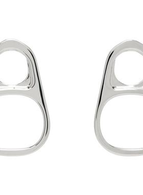 Jean Paul Gaultier 女士 耳环 The Silver-Toned Ring-Pull 耳坠