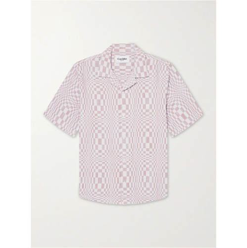 Corridor 男士 FW26 衬衫 Focus Camp-Collar 高格纹棉质