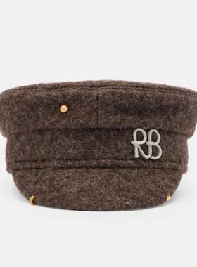 Ruslan Baginskiy 女士 贝雷帽 穿孔羊毛混纺报童帽