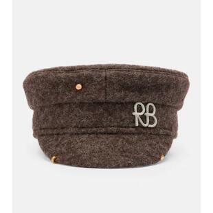 Ruslan Baginskiy 女士 贝雷帽 穿孔羊毛混纺报童帽