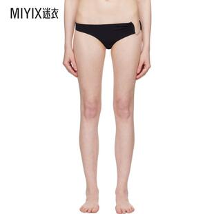 黑色 Ruched Crescent Christopher 比基尼泳裤 女款 Side Esber