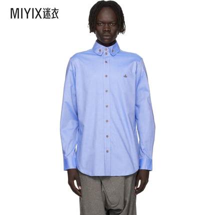 Vivienne Westwood西太后 男款蓝色 Two Button Krall 衬衫 迷衣