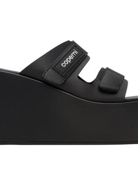 Coperni 女士 凉鞋 黑色 Patch Wedge 凉鞋