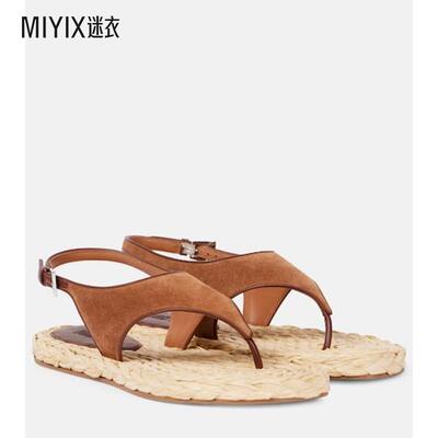 Paris Texas 女款Amalfi 绒面革人字拖 迷衣时尚