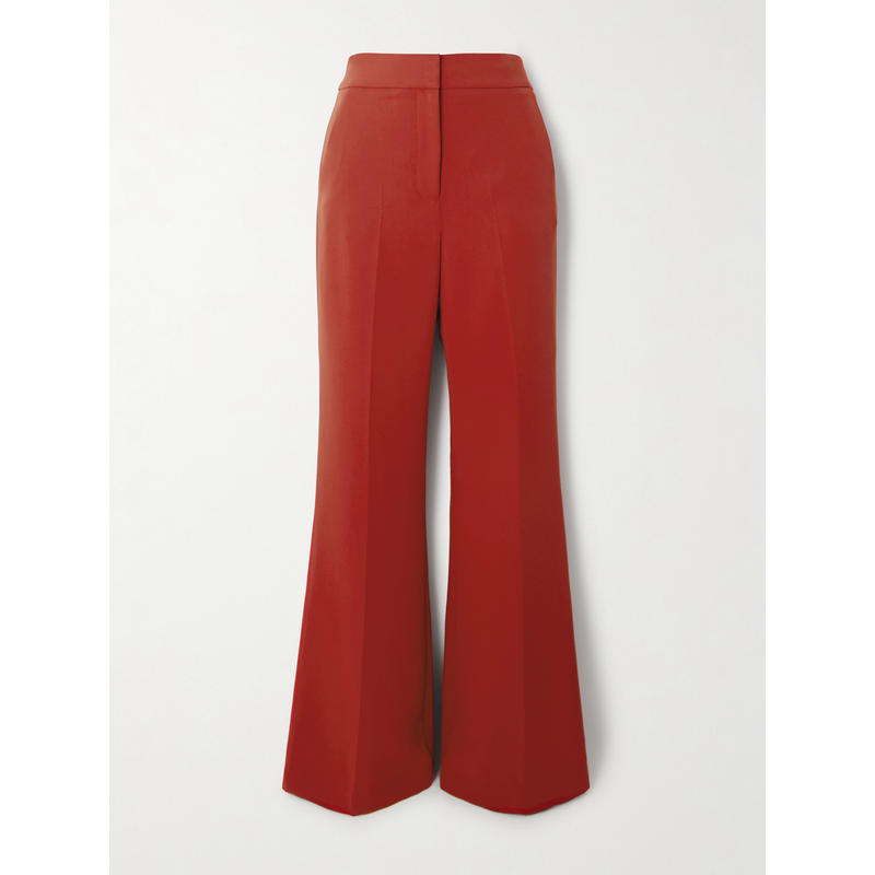 Veronica Beard 女士 长裤 Lebone 褶裥绉纱直筒裤