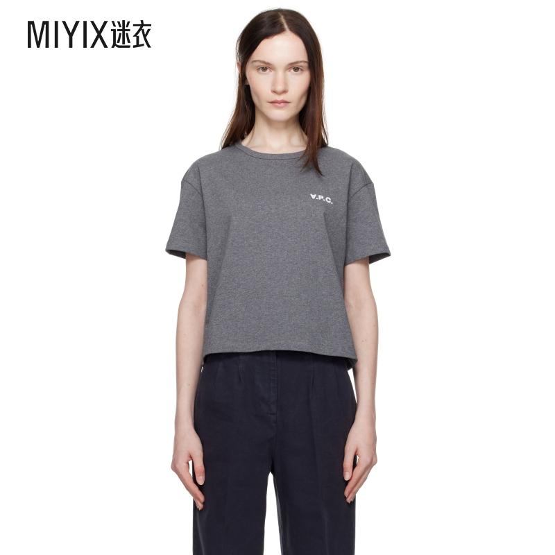 A.P.C. 女士灰色 Boxy Petit VPC T 恤  迷衣时尚