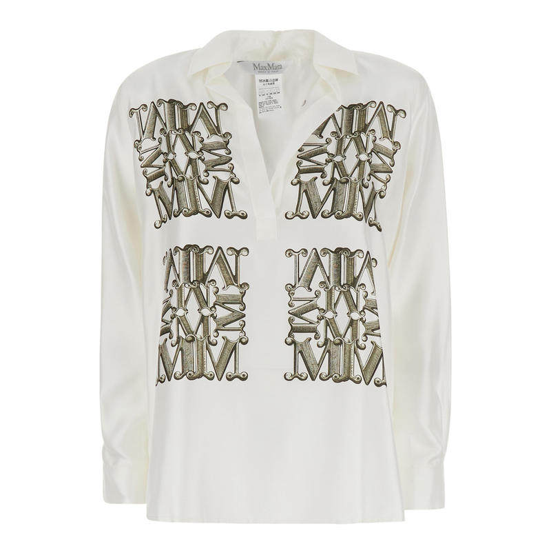 Max Mara 麦斯玛拉 女士 FW26 衬衫 MXMFILTRO 真丝交织图案印花