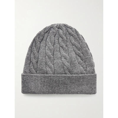 Loro Piana 诺悠翩雅 男士 毛线帽 Cedar 粗线针织羊绒小便帽