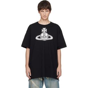 黑色 男士 Paris Orb T恤 Vivienne Oversized Westwood西太后