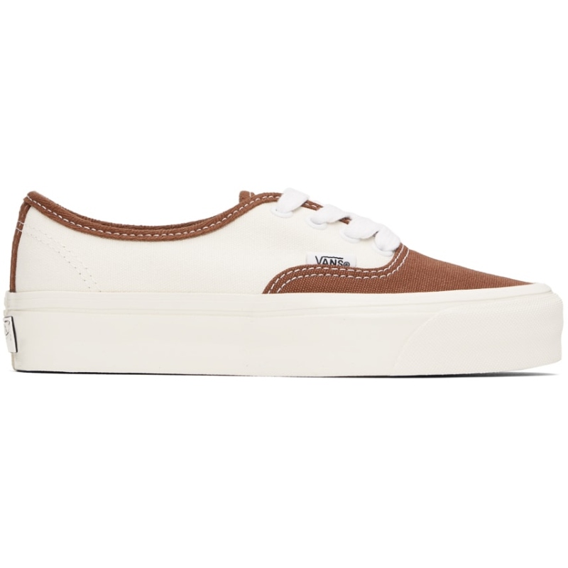 Vans 范斯 女 灰白色 & 棕色 Authentic Reissue 44 运动鞋 迷衣