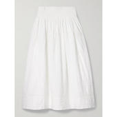 Camden Sea 褶裥棉质府绸中长半身裙 秋冬新品 中长裙 女士