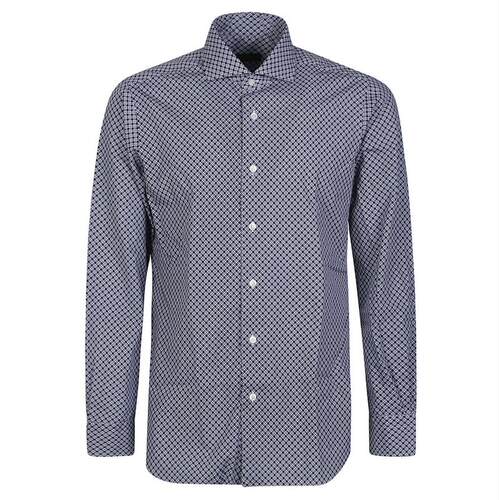 BARBA Napoli 男士 SS24 衬衫 图案长袖