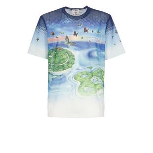 Casablanca 男士 SS26 T恤 卡萨布兰卡印花圆领