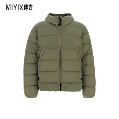 【秋季新品】C.P. Company 男款SAGE 绿色尼龙羽绒夹克 迷衣时尚