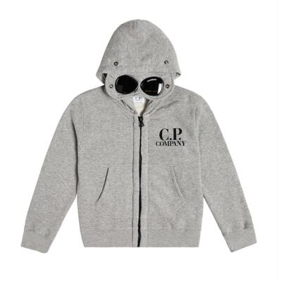 C.P. Company 中性（儿童） 卫衣 Goggle 棉质针织连帽衫童装