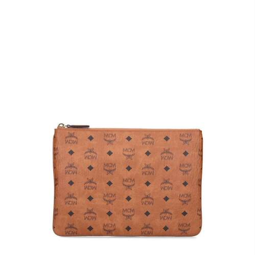 MCM 女士 FW26 手拿包 标志图案拉链官网直邮进口