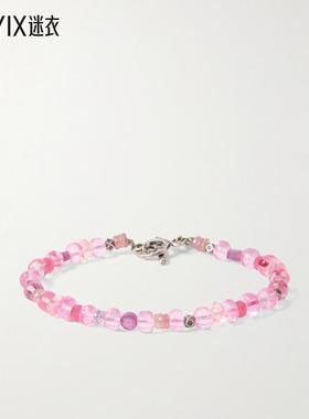 【早秋新品】PEYOTE BIRD 男款Metz 银色多宝石珠饰手链 迷衣时尚