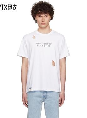 Coperni 男款白色 Disney 系列 Burned By You Before Boxy T 恤