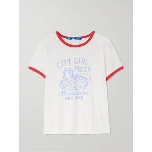 Mother Denim 女士 FW26 T恤 Lil Goodie 印花棉混纺针织