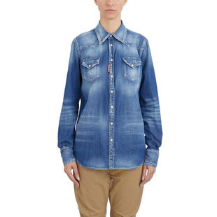 D二次方 WESTERN 女士 衬衫 牛仔布 SS25 DSquared2