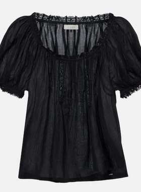 DÔEN 女士 上衣 Frederica 棉质薄纱上衣