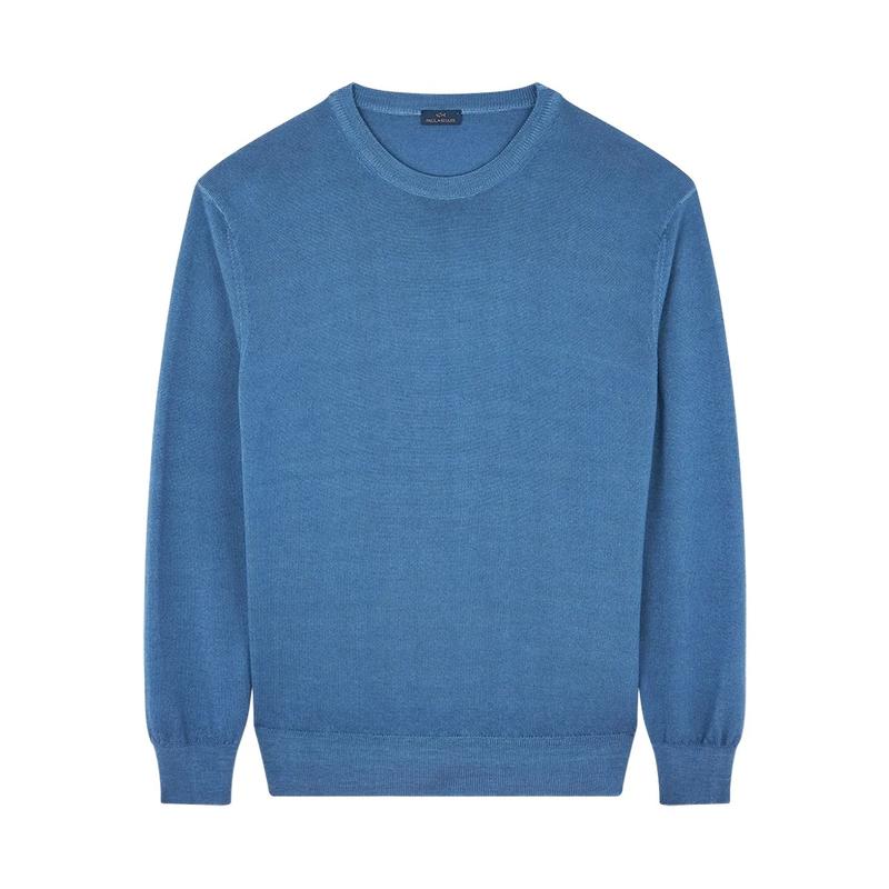 Paul  Shark 男士 FW25 毛衣 徽标拼缀精美针织套头衫