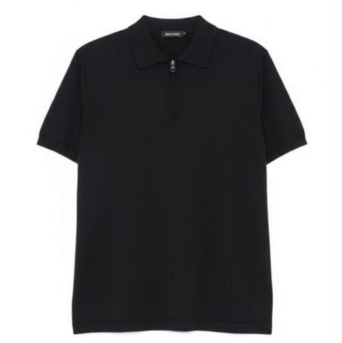 Aspesi 男士 SS26 T恤 CLOSURE POLOS 黑色拉链