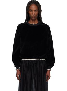 Baserange 女士 卫衣 黑色 Rim Raglan 套头衫