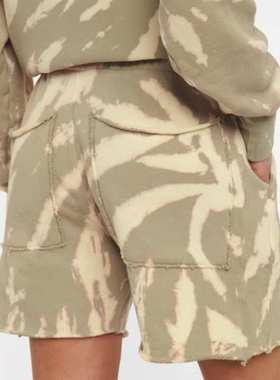 Les Tien 女士 短裤 扎染棉质针织短裤