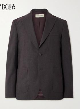 【早秋新品】Officine Generale 男款Arthus 羊毛混纺西装外套