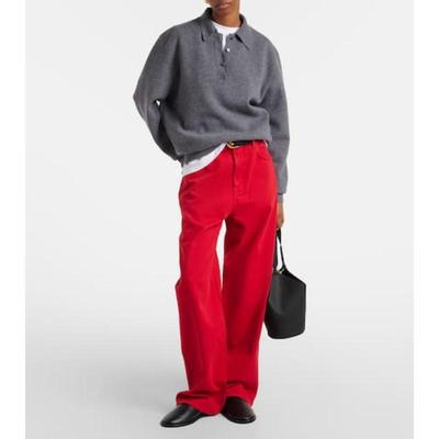 Róhe 女士 牛仔长裤 中腰阔腿牛仔裤