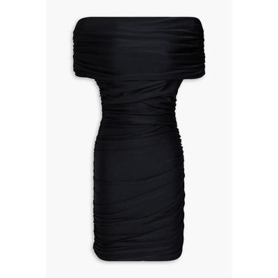 Coperni 女士 短款连衣裙 露肩褶皱缎面针织迷你连衣裙