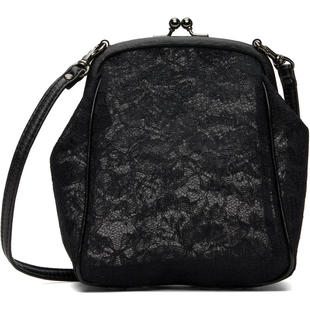 Yohji Yamamoto 山本耀司 女士 单肩包 黑色吻锁扣