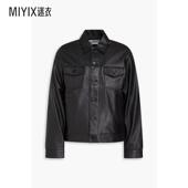 Generale 男 鹅卵石纹皮质夹克 Officine 迷衣时尚