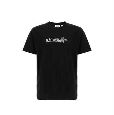 Off-White 男士 SS26 T恤 黑色 Heraldic Arrow Slim