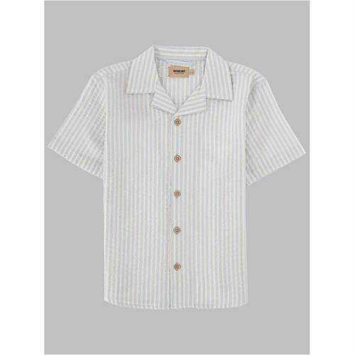 WHEAT 男童 SS26 衬衫 s/s anker 童装